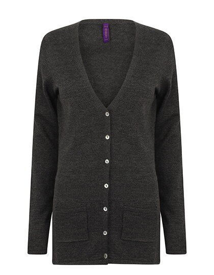 Dámsky Slim fit pletený cardigan do V Henbury Dámsky Slim fit pletený cardigan do V Henbury