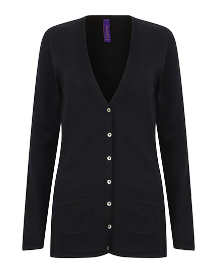 Dámsky Slim fit pletený cardigan do V Henbury Dámsky Slim fit pletený cardigan do V Henbury