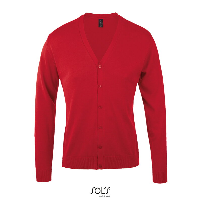 Pánsky pletený kardigán Slim fit s výstrihom do V Sol's Pánsky pletený kardigán Slim fit s výstrihom do V Sol's