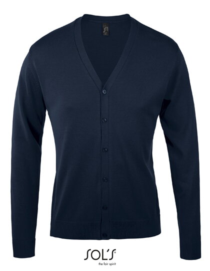 Pánsky pletený kardigán Slim fit s výstrihom do V Sol's Pánsky pletený kardigán Slim fit s výstrihom do V Sol's