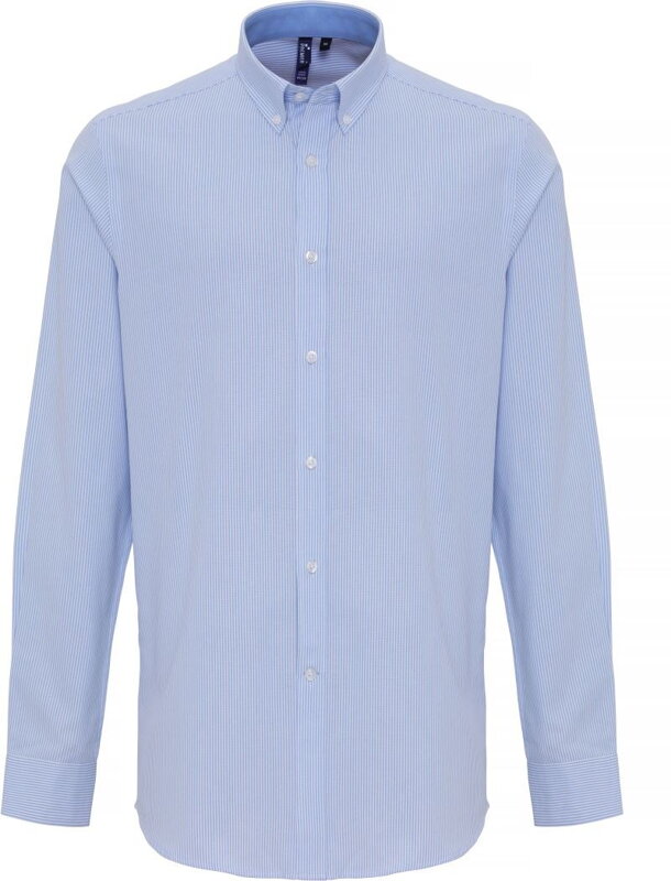 Pánska prúžkovaná košeľa s kontrastom Oxford classic fit Easy Care Premier Stripes