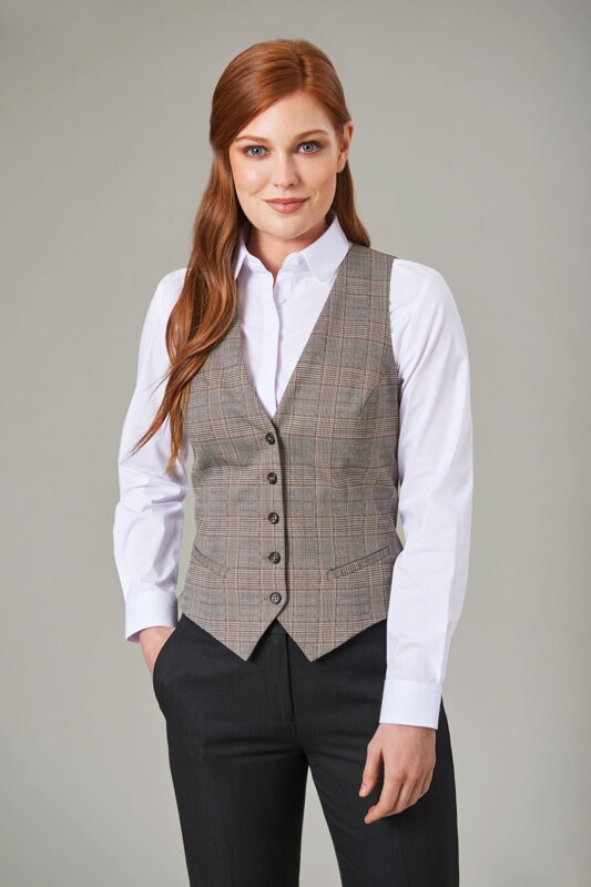 Dámska károvaná vesta Olivia Regular fit Brook Taverner Dámska károvaná vesta Olivia Regular fit Brook Taverner