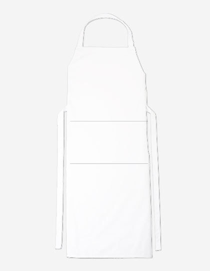 Laclová dlhá zástera s deleným vreckom 110x75 cm CG Workwear Laclová dlhá zástera s deleným vreckom 110x75 cm CG Workwear