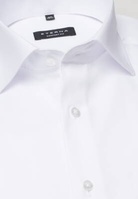 ETERNA Comfort Fit biela nie presvitajúca košeľa Non Iron - Extra predľžený rukáv 72 cm
