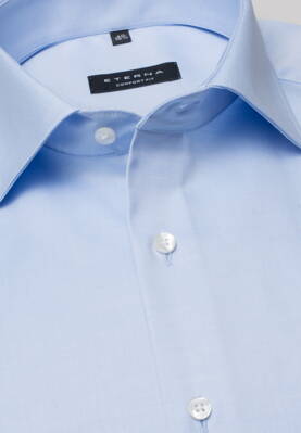 ETERNA Comfort Fit modrá niepriesvitná košeľa Non Iron - Predľžený rukáv 68 cm