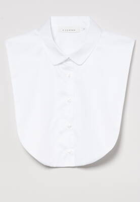 Dámská bílá košilová vsadka pro ženy ETERNA 95% bavlna 5% elastan easy iron 