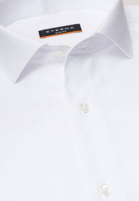 ETERNA Slim Fit biela nie presvitajúca košeľa Non Iron - Extra predĺžený rukáv 72 cm
