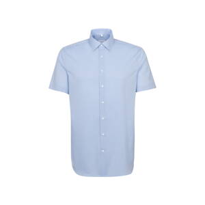 Pánska svetlo modrá nežehlivá Slim fit košeľa s krátkym rukávom Seidensticker